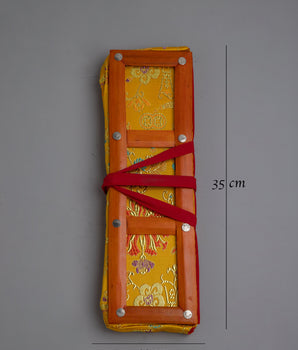 Tibetan Text Cover | Handcrafted Pecha Cover for Preserving Sacred Text