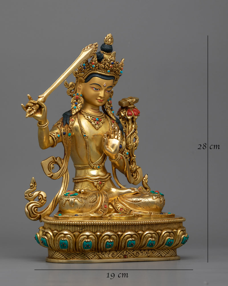 Manjushri Figurine Sculpture | Discover Enlightenment and Inner Knowledge