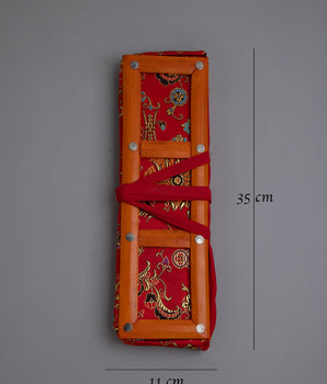 Tibetan Dharma Text Pecha Cover |  Handcrafted Cover for Devotional Use and Text Protection