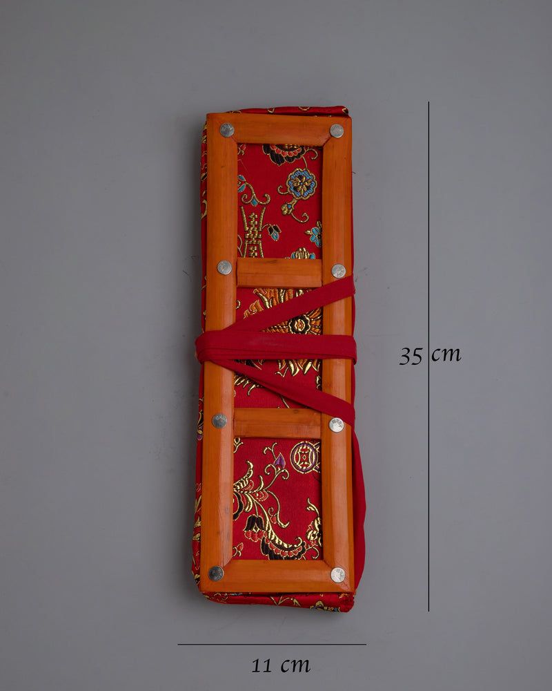 Tibetan Dharma Text Pecha Cover |  Handcrafted Cover for Devotional Use and Text Protection