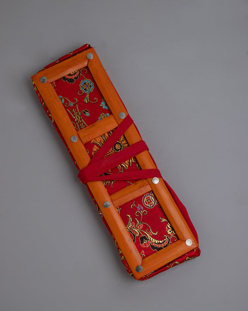 Tibetan Dharma Text Pecha Cover |  Handcrafted Cover for Devotional Use and Text Protection