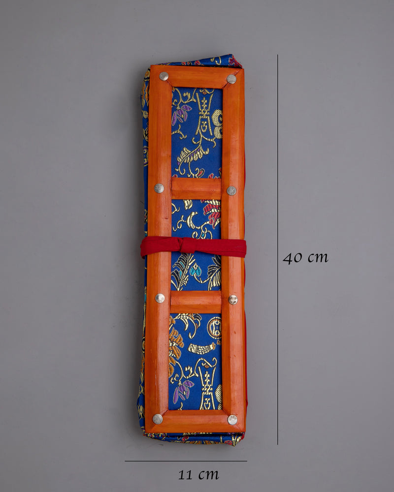 Pecha Tibetan Text Cover | Unique Handcrafted Cover for Sacred Manuscript Preservation