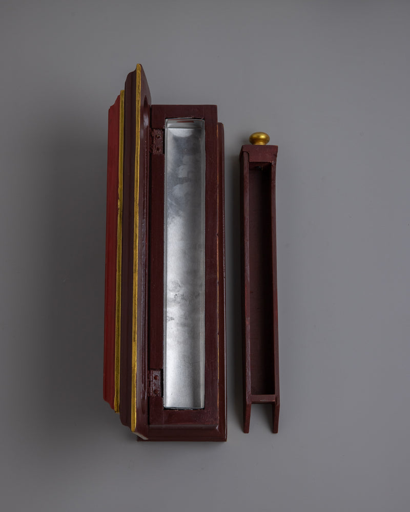 Wooden Incense Burner Box |  Handcrafted Holder for a Calming and Aromatic Ambiance