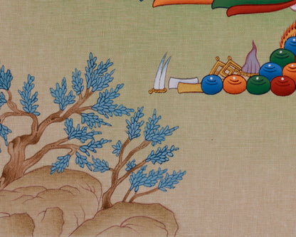 Siddhartha Gautama Thangka | Hand-Painted Tibetan Buddhist Artwork