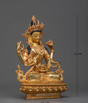 Beauteous Goddess Prajna Paramita Statue | Embody Divine Wisdom