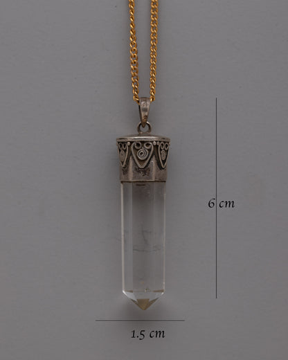 Crystal Pendant Point | Symbolic Jewelry for Positive Energy