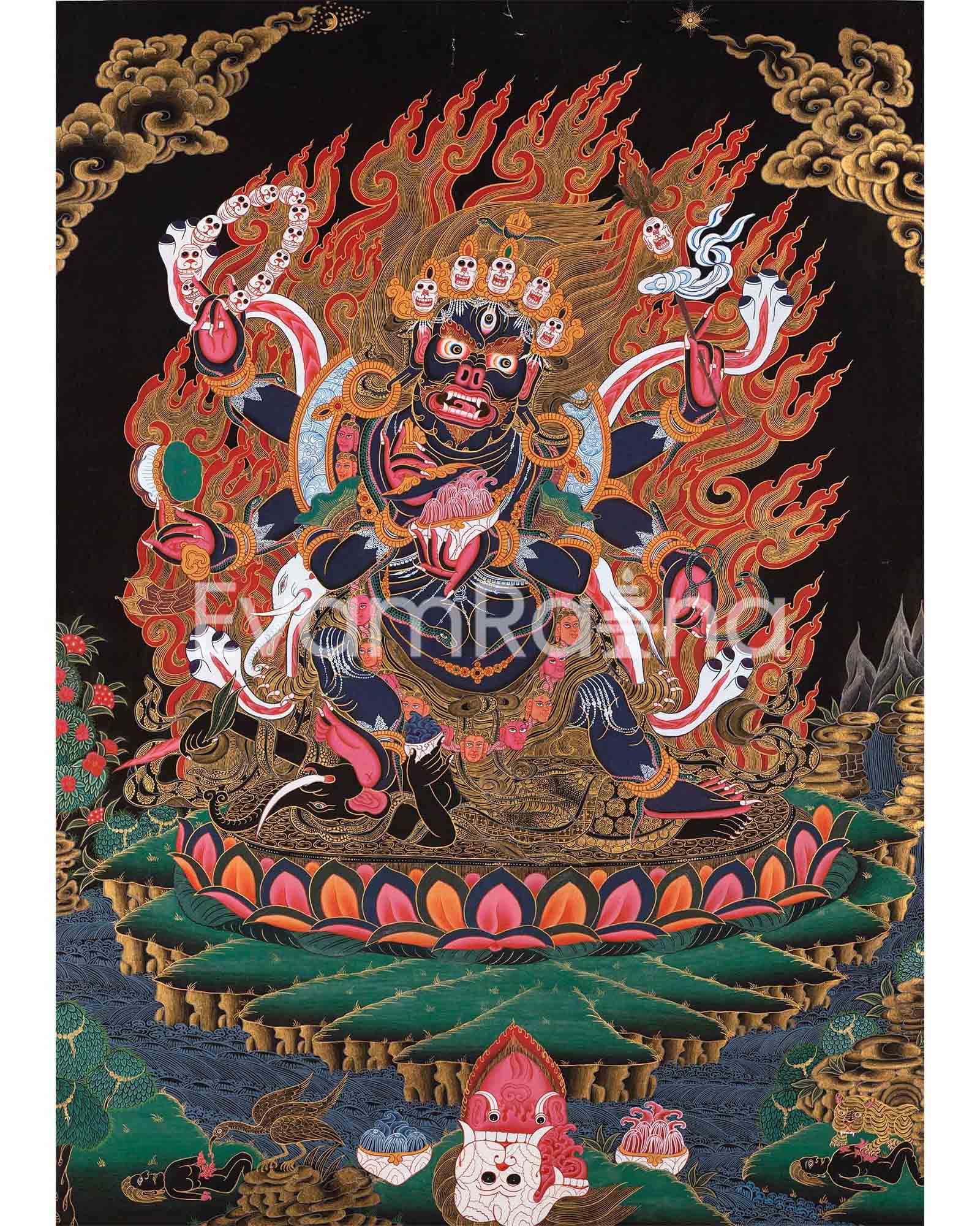 6 Armed Dharmapala Mahakala 