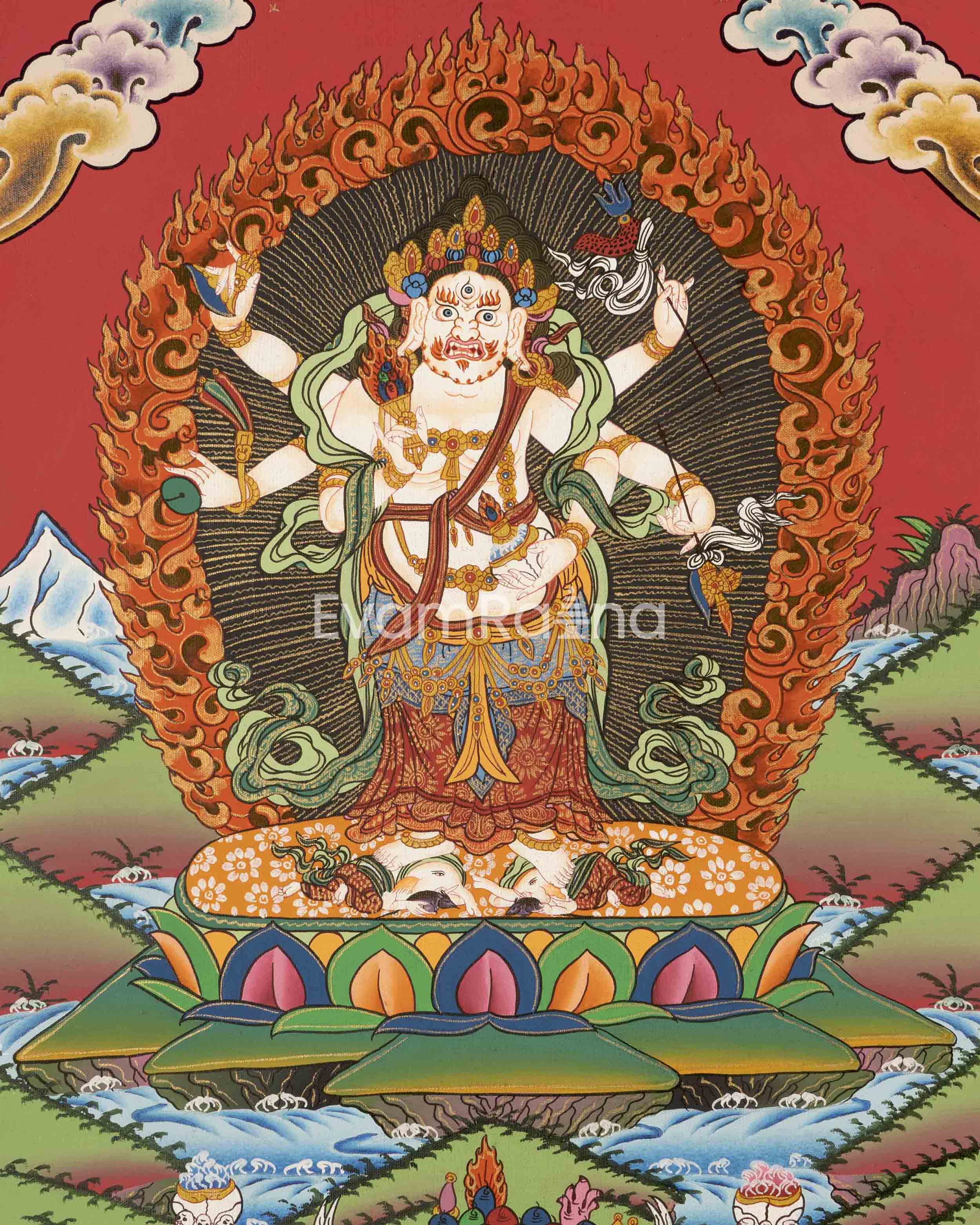 6 Armed Mahakala Thangka