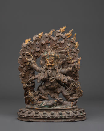 handmade-six-armed-mahakala-statue