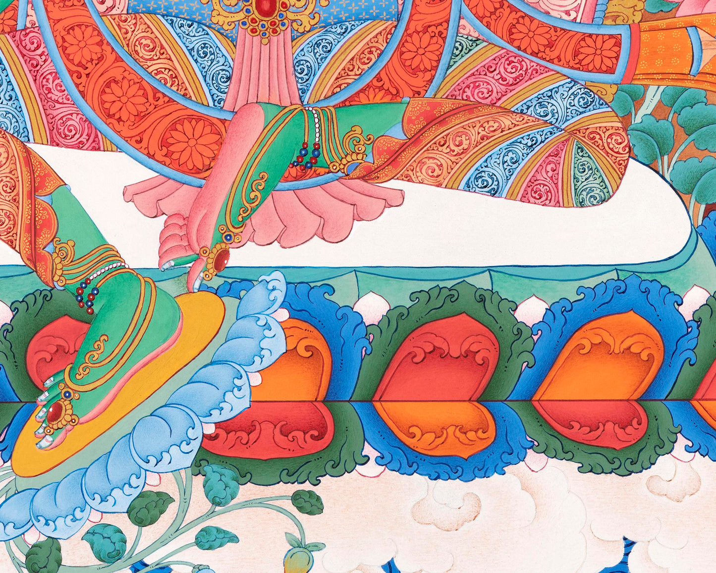 Green Tara Thangka | Tibetan Buddhist Art