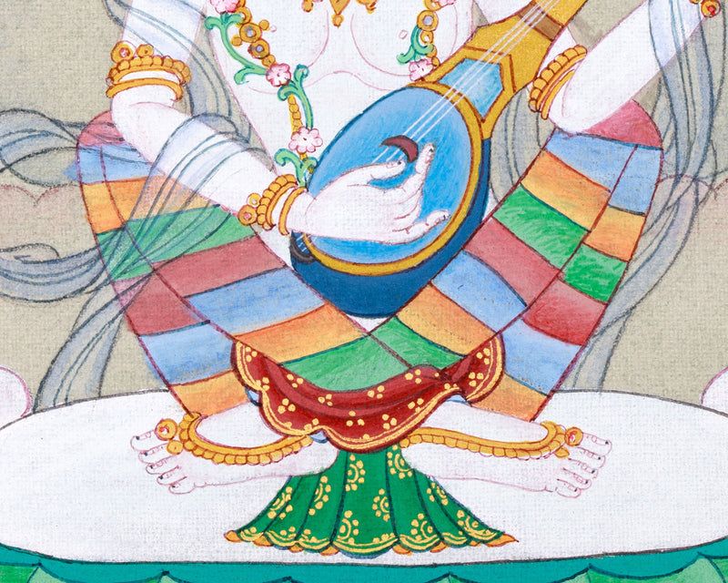 Saraswati: Wisdom Goddess of Buddhism, Thangka