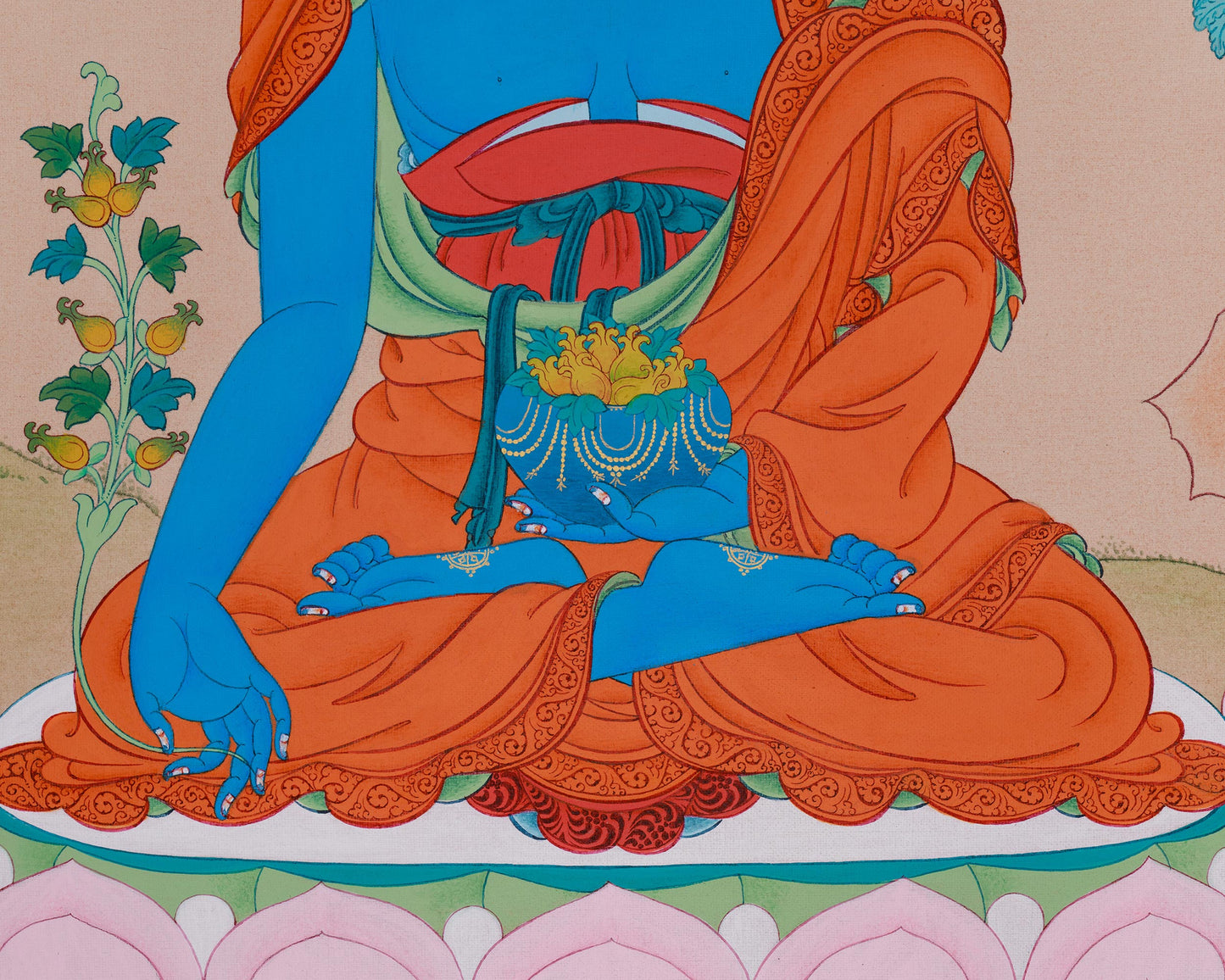 Sangay Menla Thangka - Buddha of Healing and Purification