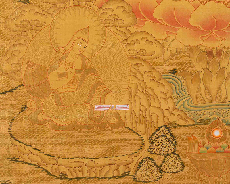 Nagarjuna The Great Buddhist Master's Thangka Painting