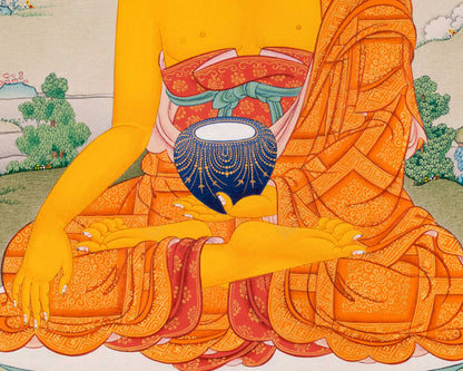 Buddha Shakyamuni Thangka: A Unique Depiction