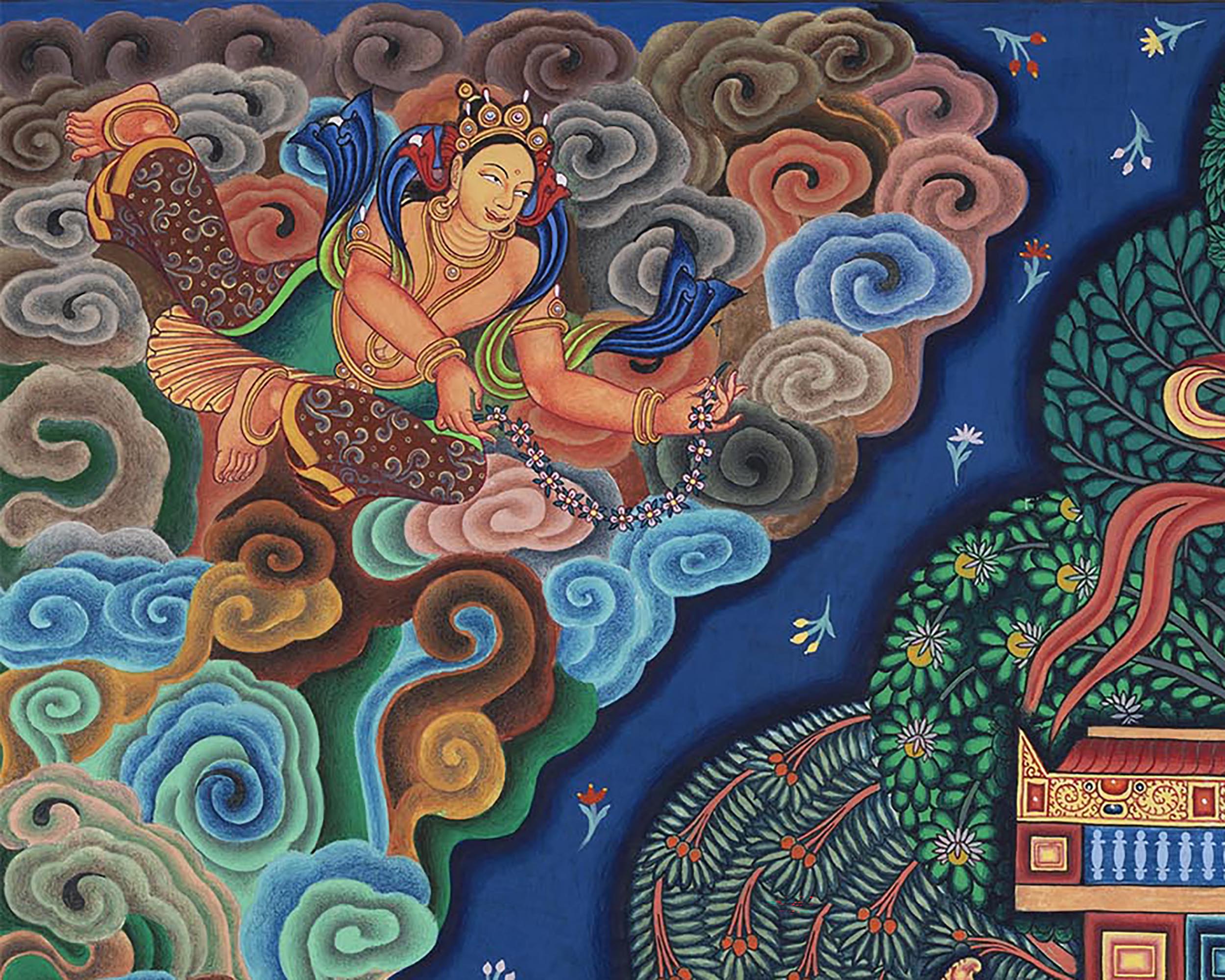 High-Quality Print Of Buddha Vairocana | Transcendent Buddha Of Vajrayana Buddhism