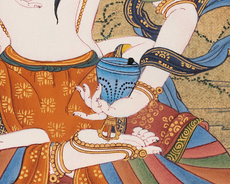 Yabyum Thangka of Vajrasattva