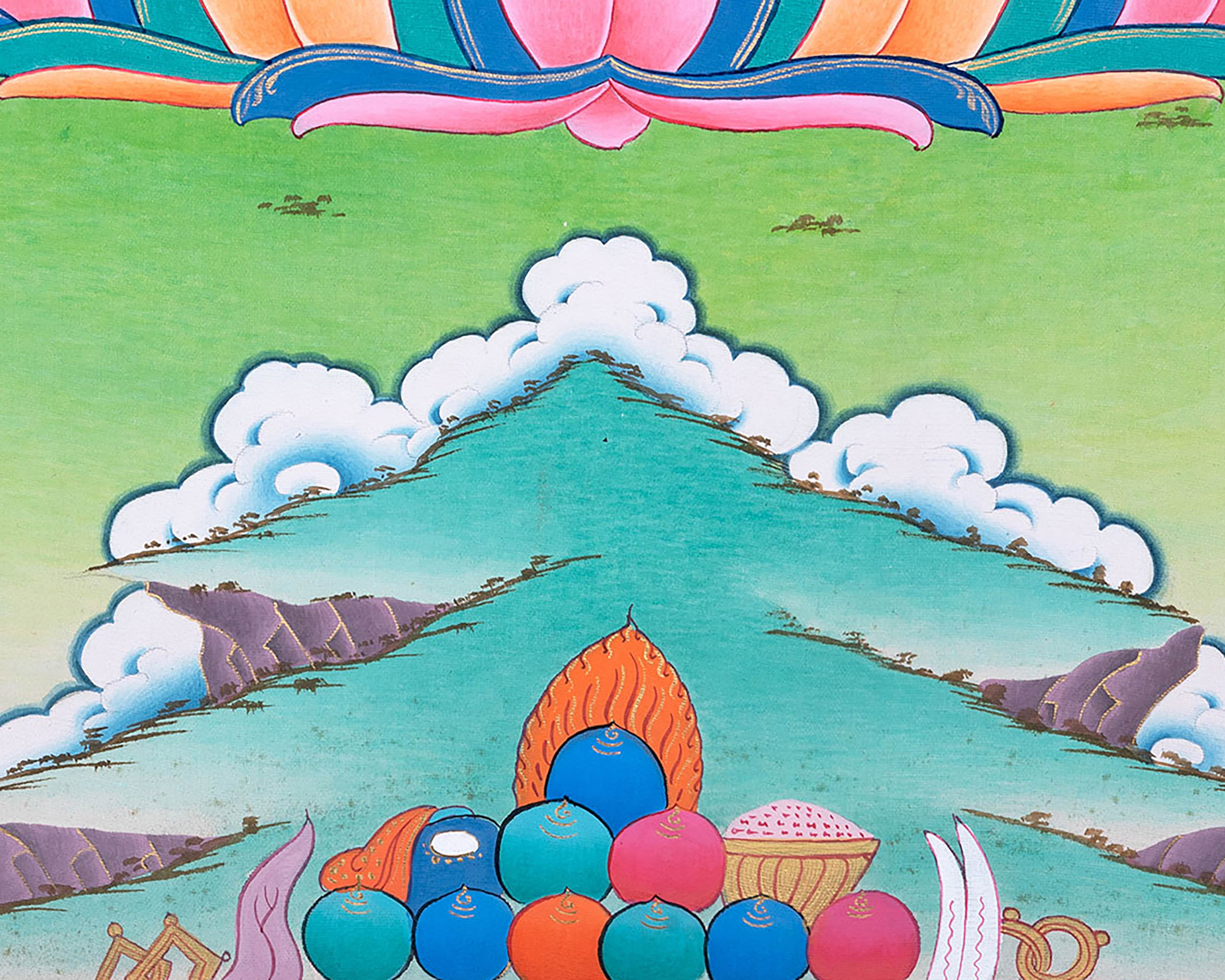 Samantabhadra Yab Yum Buddha Thangka | Thangka for Meditation & Spiritual Awakening