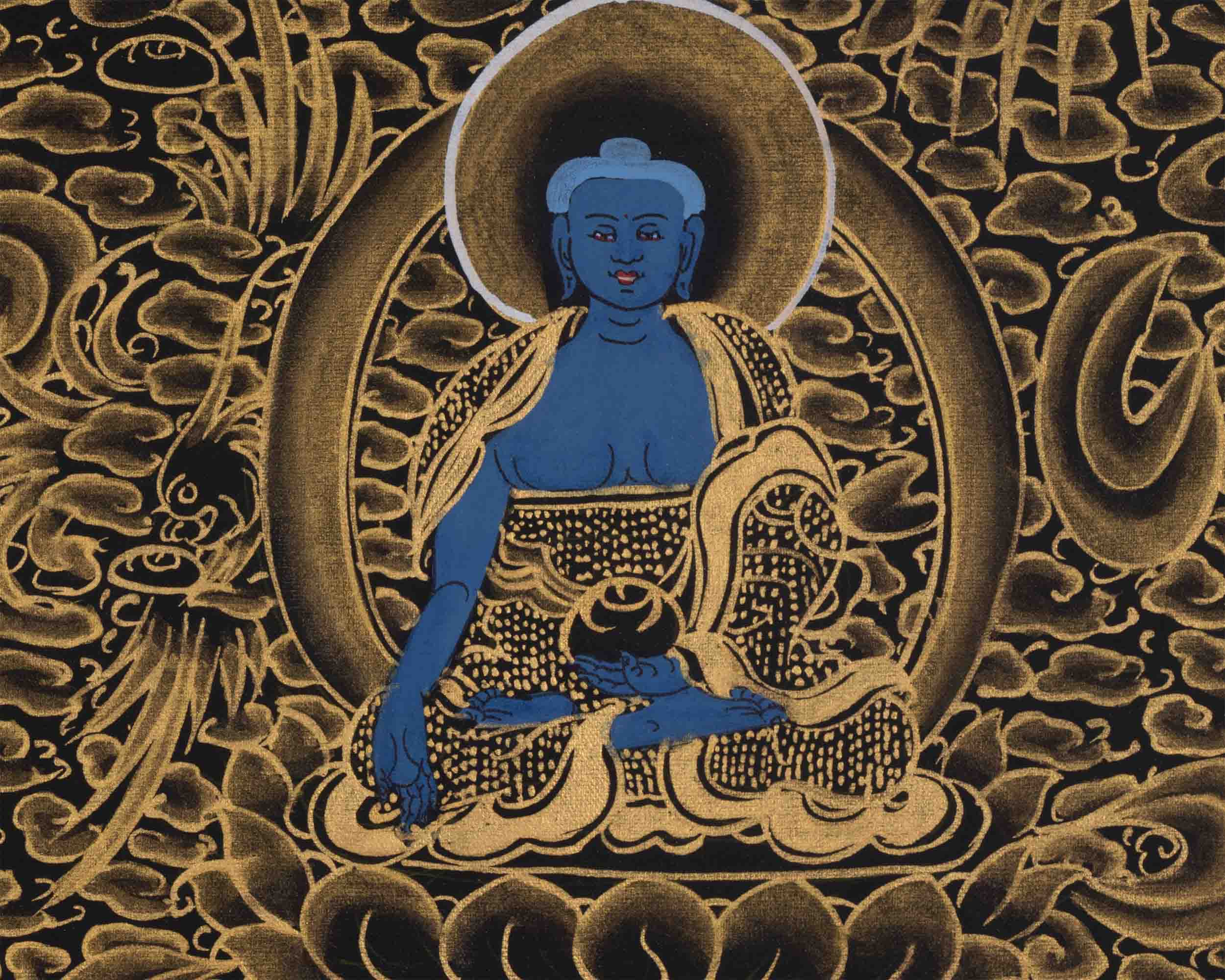Arya Boddhisattva Manjushri Thangka | Wall Decor