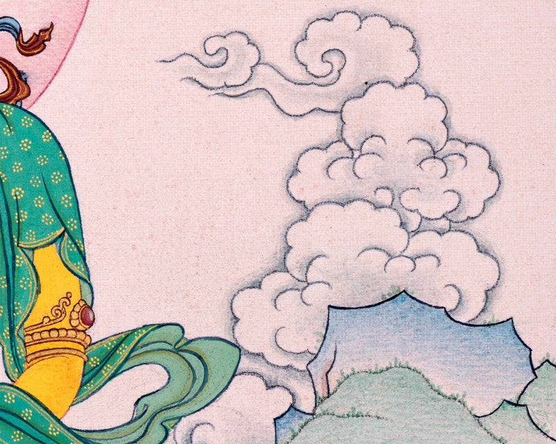 Kshitigarbha: Bodhisattva of Earth Thangka