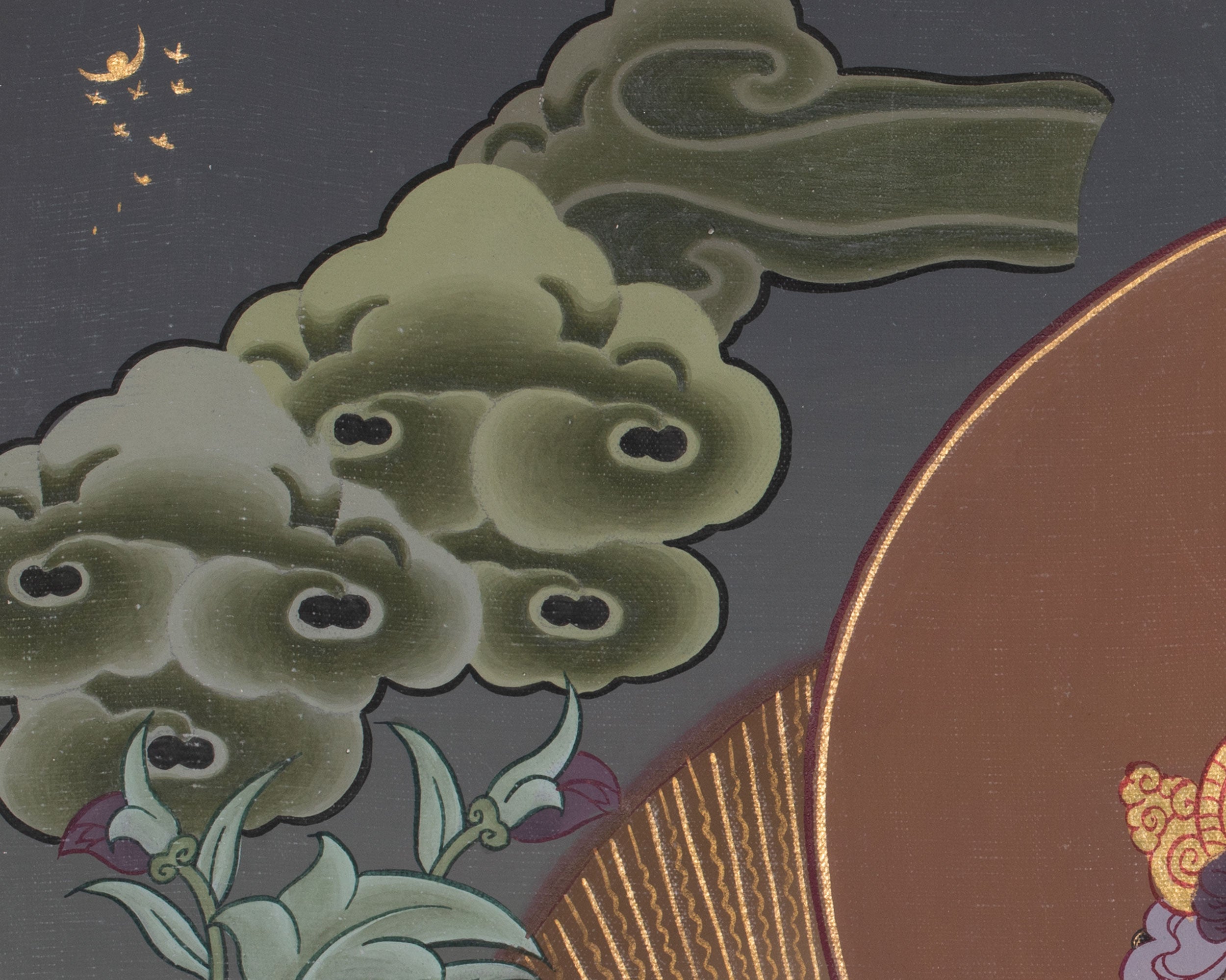 Amitayus Thangka Painting | Buddha of Infinite Life Wall Art