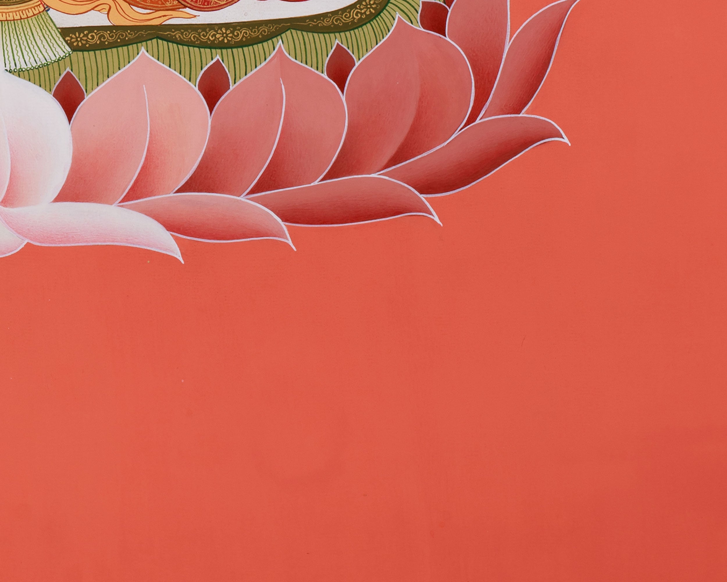 Buddha Vairochana Thangka | Dhyani Buddha of Cosmic Wisdom & Enlightenment