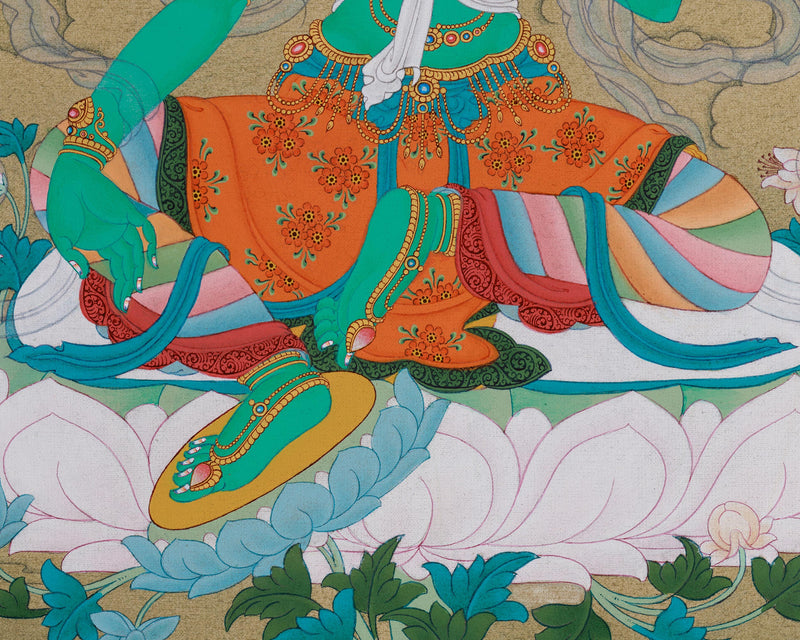 Arya Tara Thangka - Swift Liberator Goddess