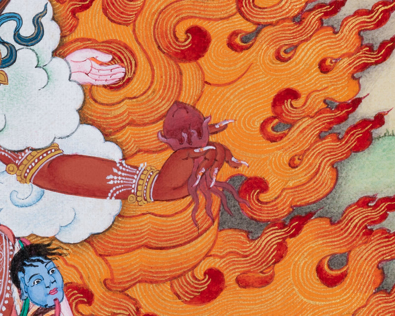 Wrathful Tara: Ekajati Thangka