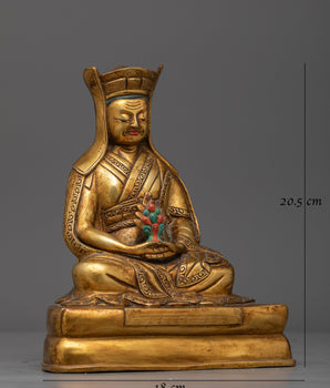 Kagyu Guru Gampopa Statue | A Beacon of Monastic Virtue and Teachings