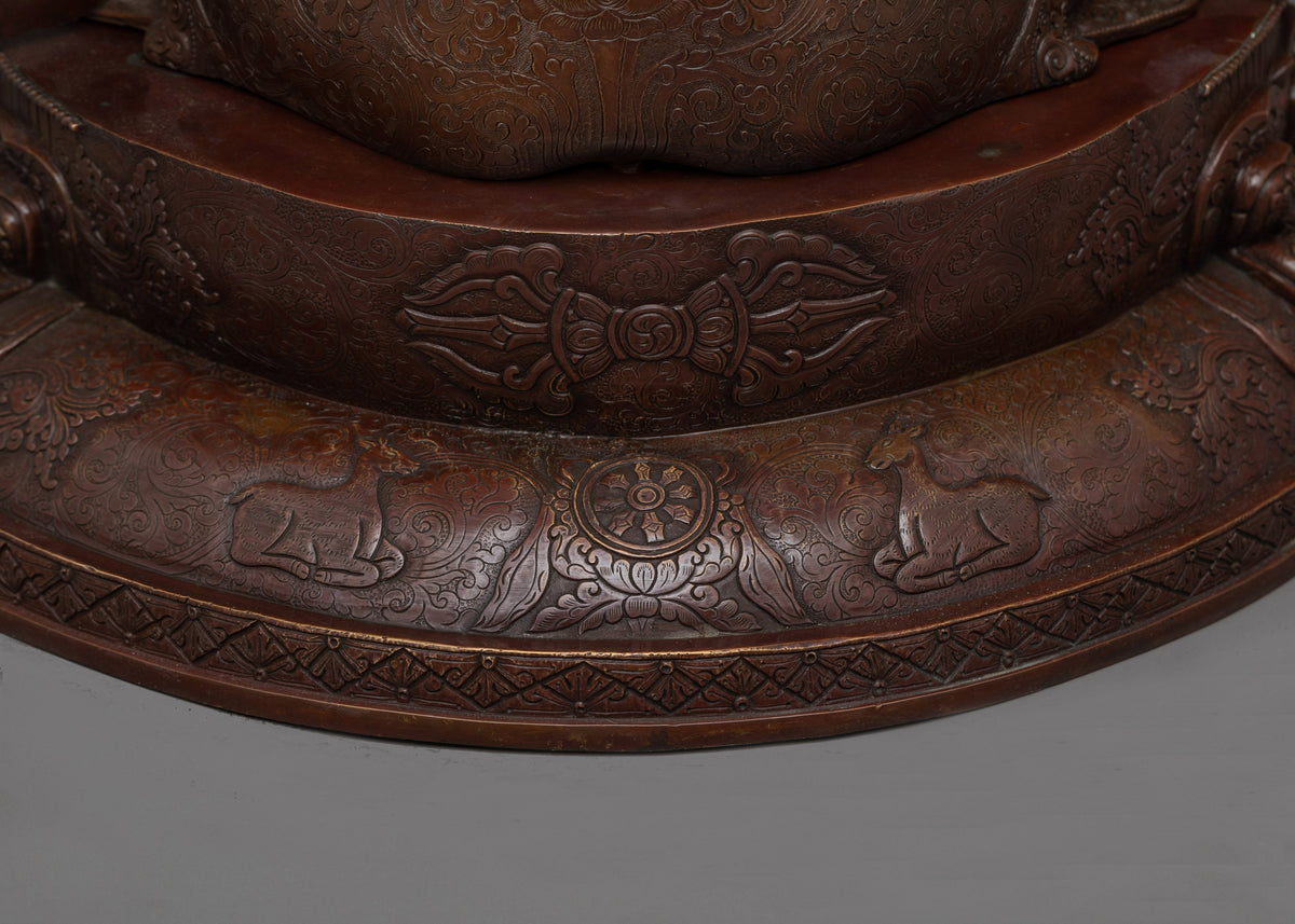 Oxidized Vajrasattva Figure | Handcrafted Symbol of Purity