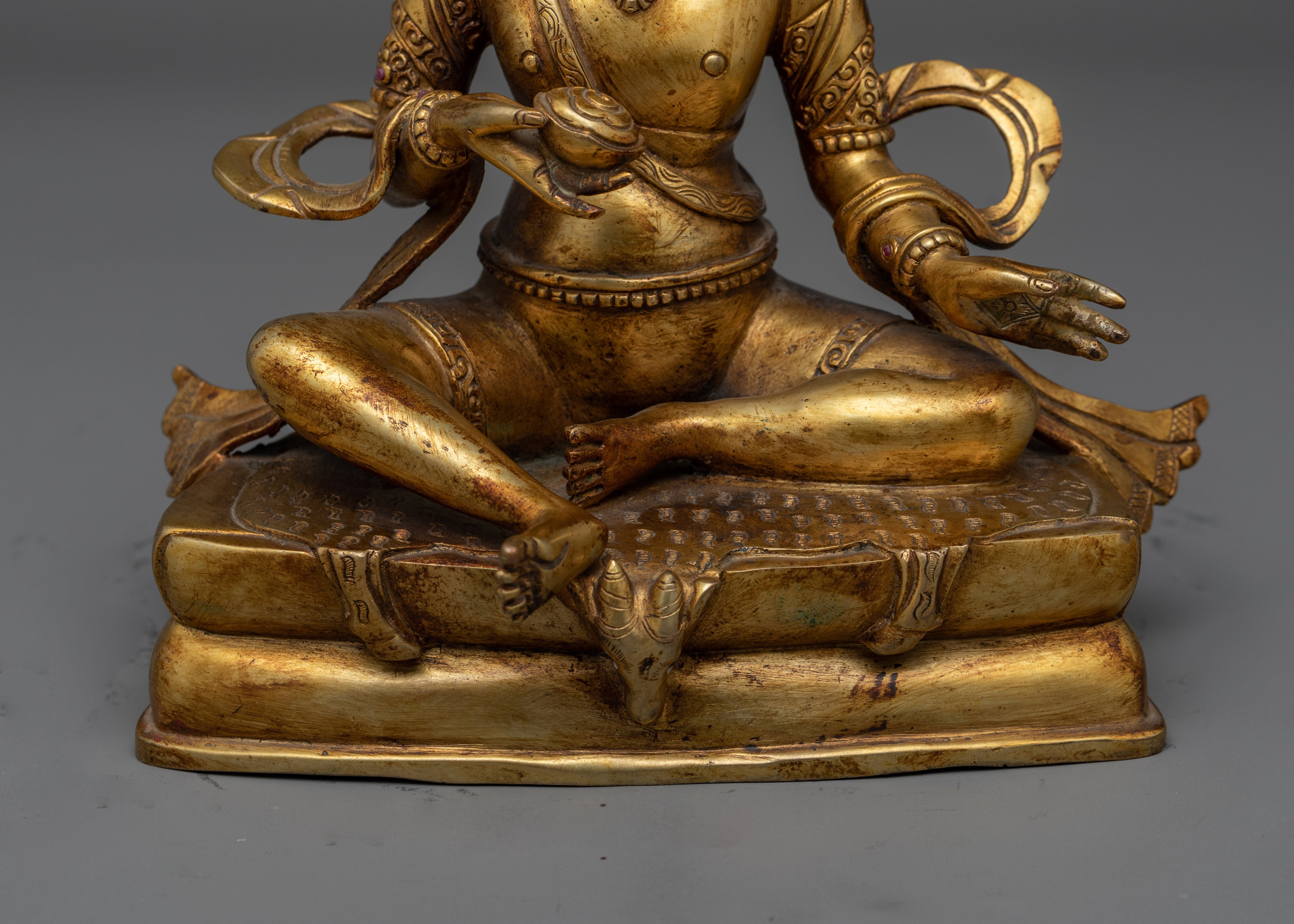 Tilopa Antique Gold-Gilded Statue | A Beacon of Mahamudra Lineage