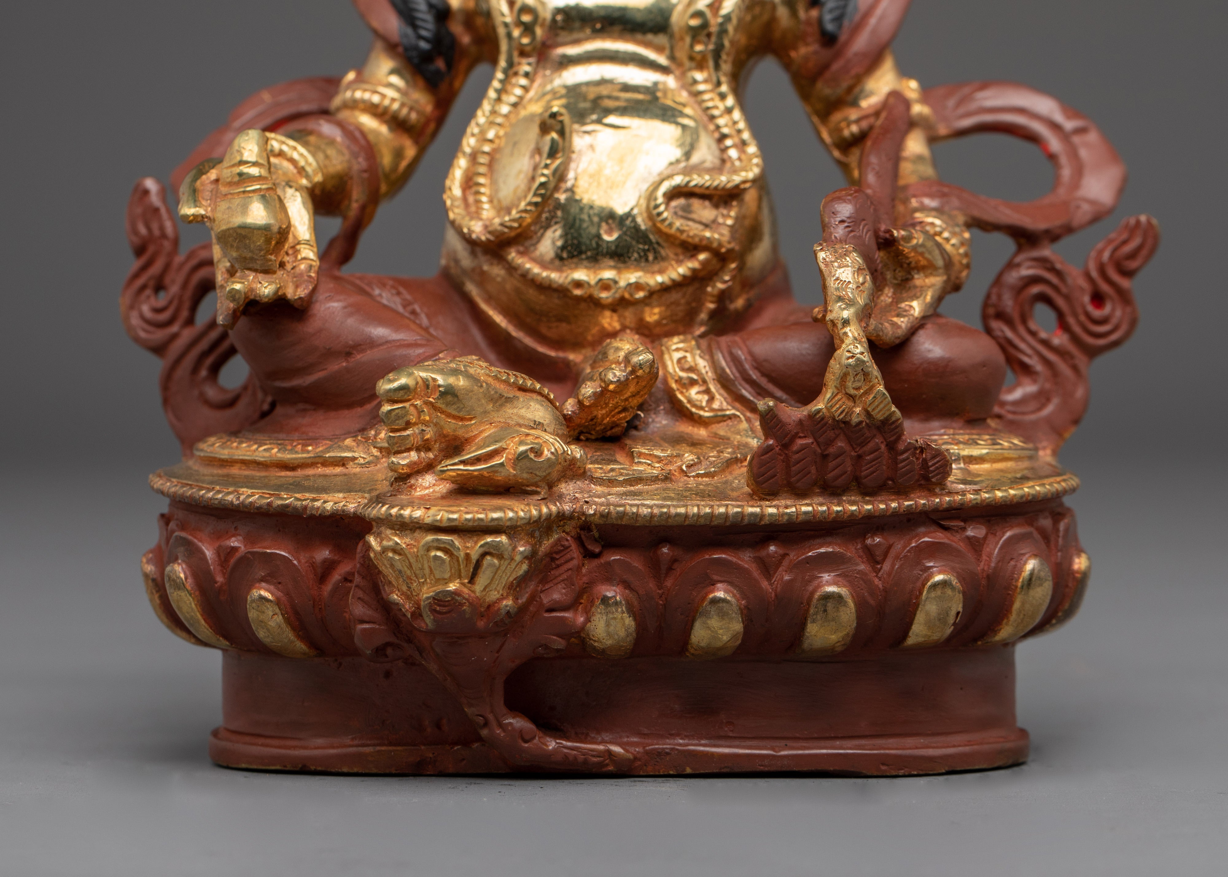 Tibetan Ritual Statue of Dzambhala | Prosperity Altar Deity