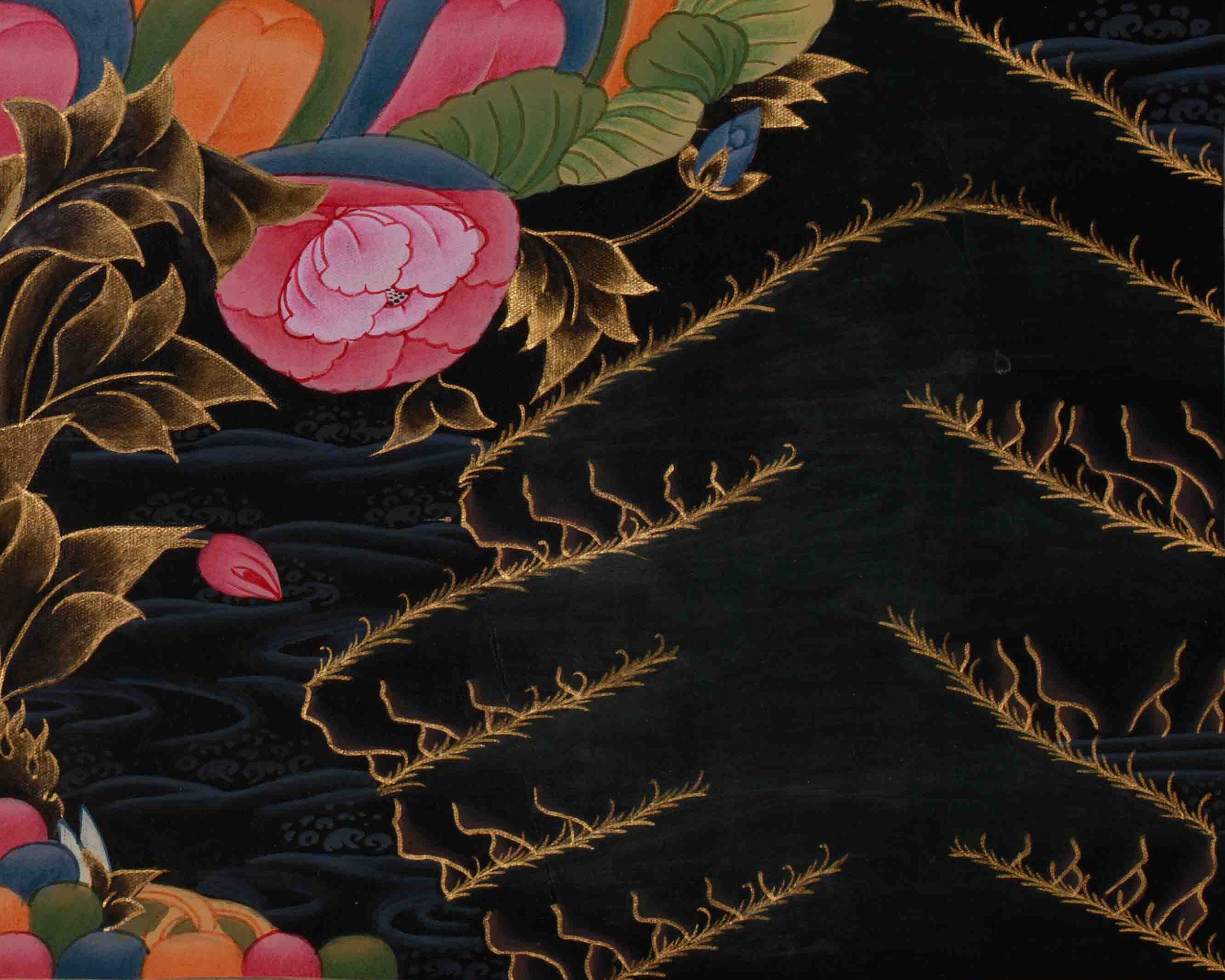 Chenrezig Spiritual Thangka | Avalokiteshvara Compassion Art