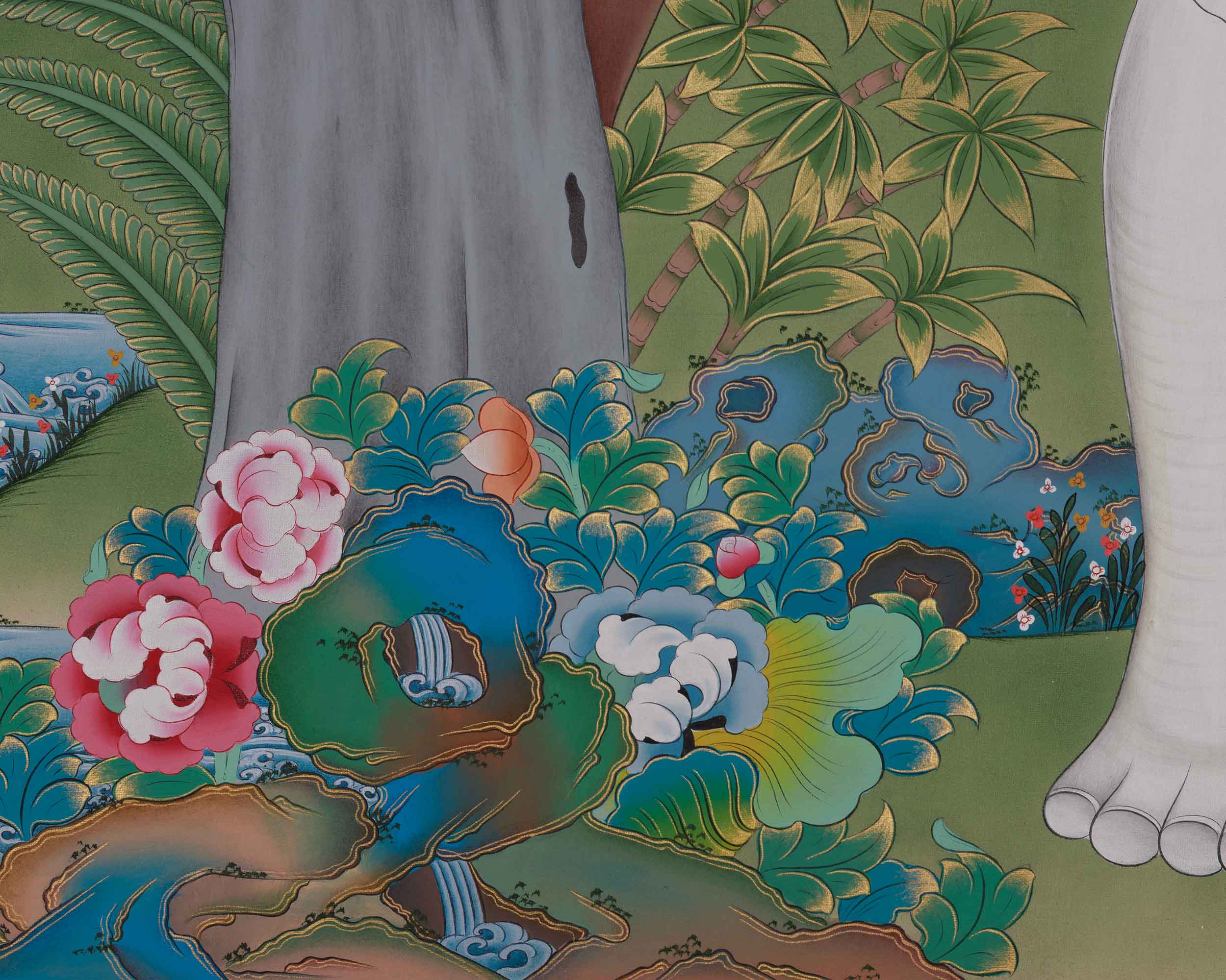 Himalayan Art of Four Harmonious Friends | Symbolized Harmony, Compassion, and Friendship