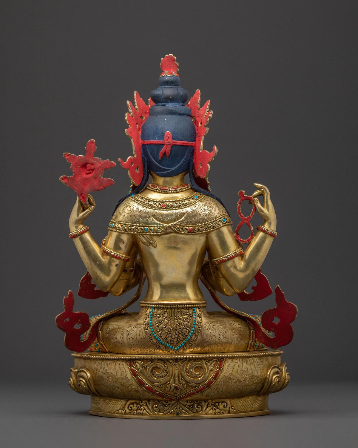 Chenrezig Compassion Deity Sculpture | Tibetan Buddhist Statue