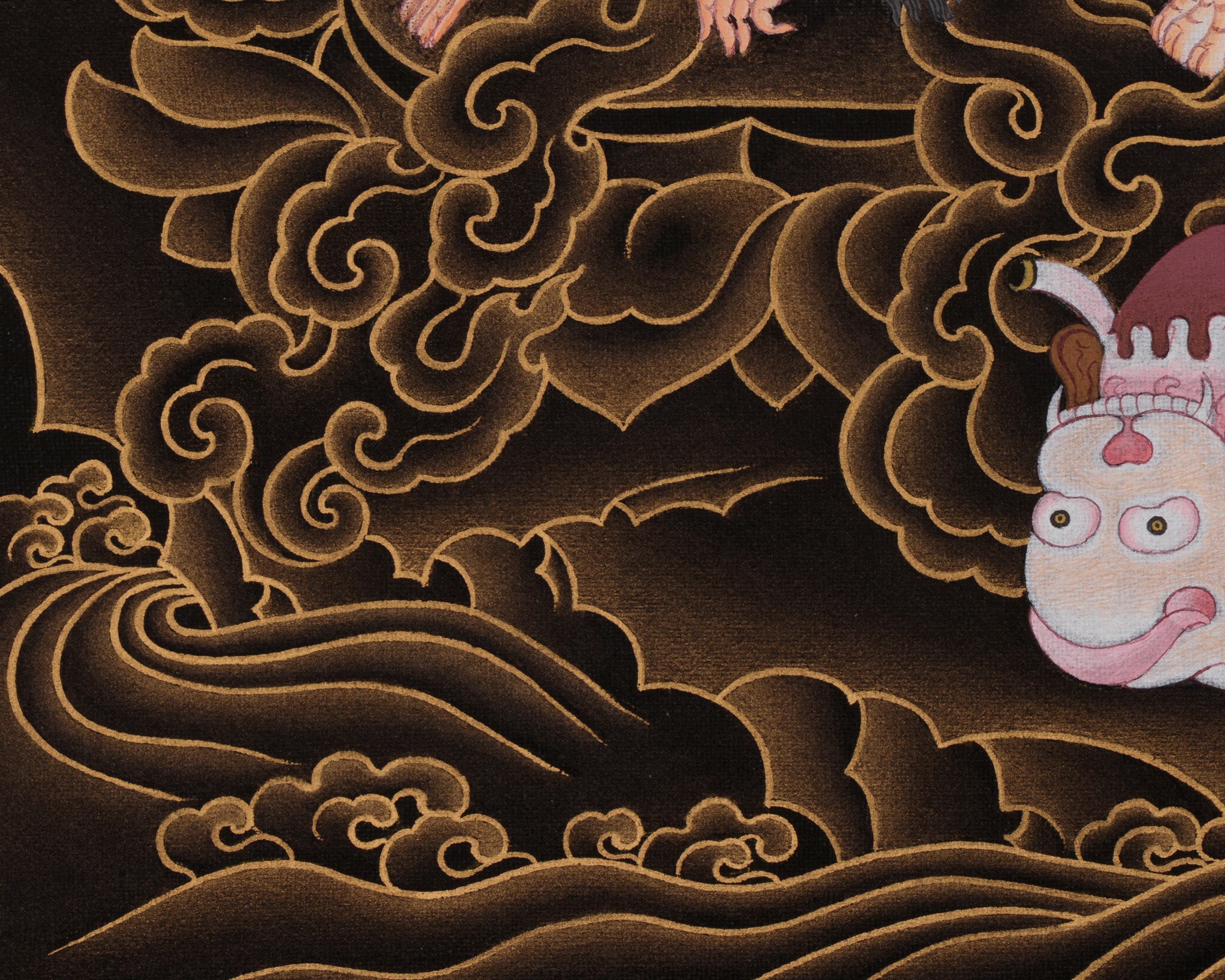 Sacred Dorje Drollo Thangka | Symbol of Fierce Compassion, Awakened Presence