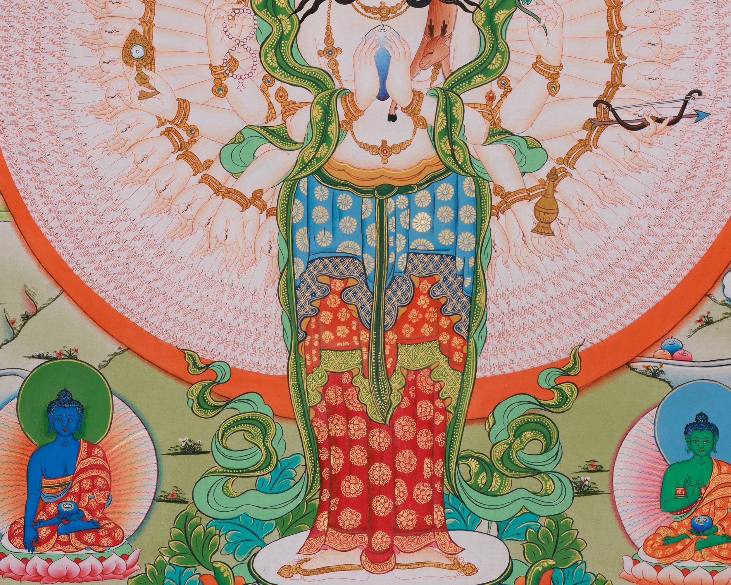 1000 Armed Chenrezig Sacred Artwork | Avalokiteshvara Compassion Deity