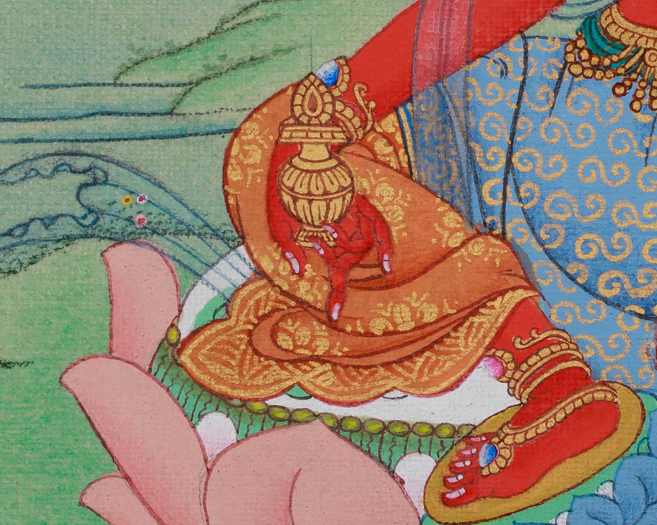 Sacred Red Tara Thangka | Fearless Protection and Meditation Practice