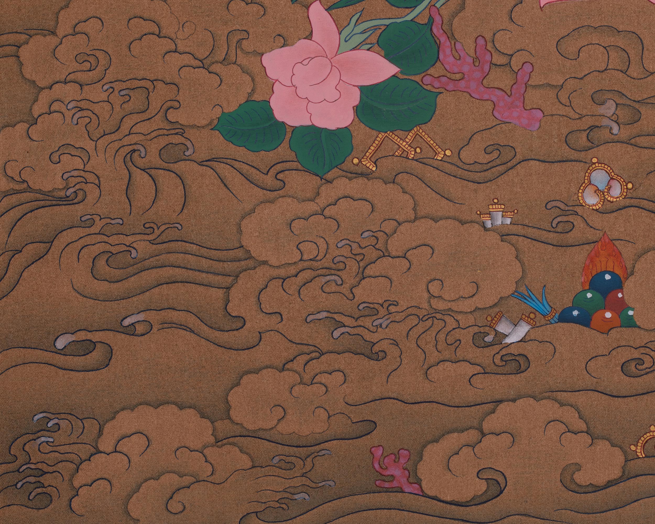 Four-Armed Chenrezig Sacred Artwork | Embodies The loving-kindness And Mercy of All Buddhas