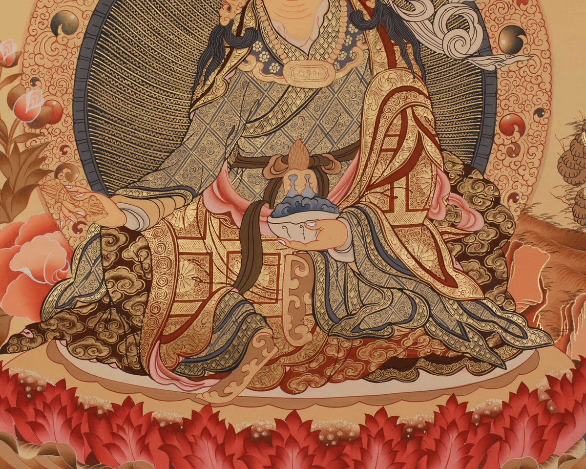 Himalayan Master Guru Rinpoche Thangka | Padmasambhava Artwork