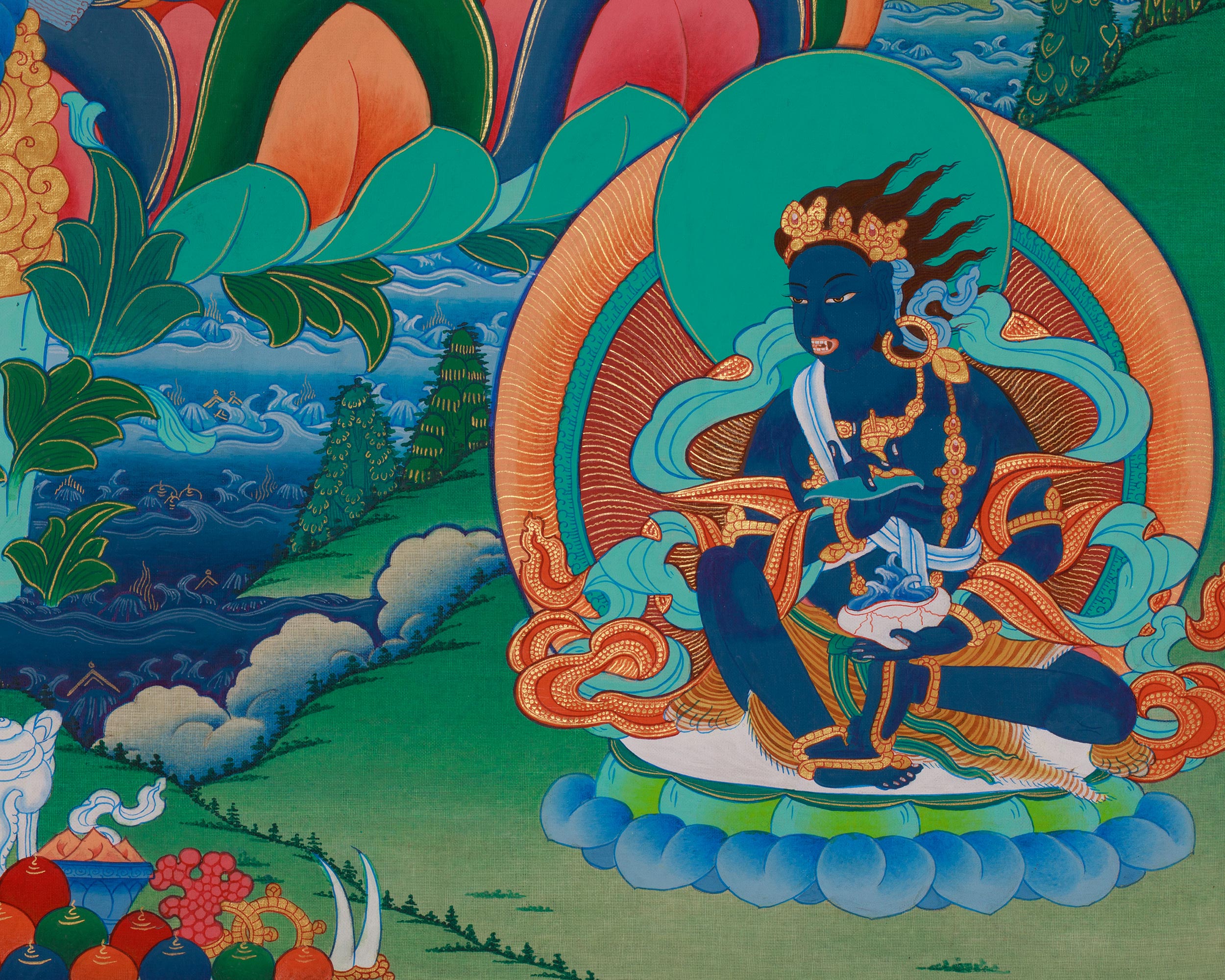 Sacred Goddess Green Tara Thangka | Compassion and Protection Deity