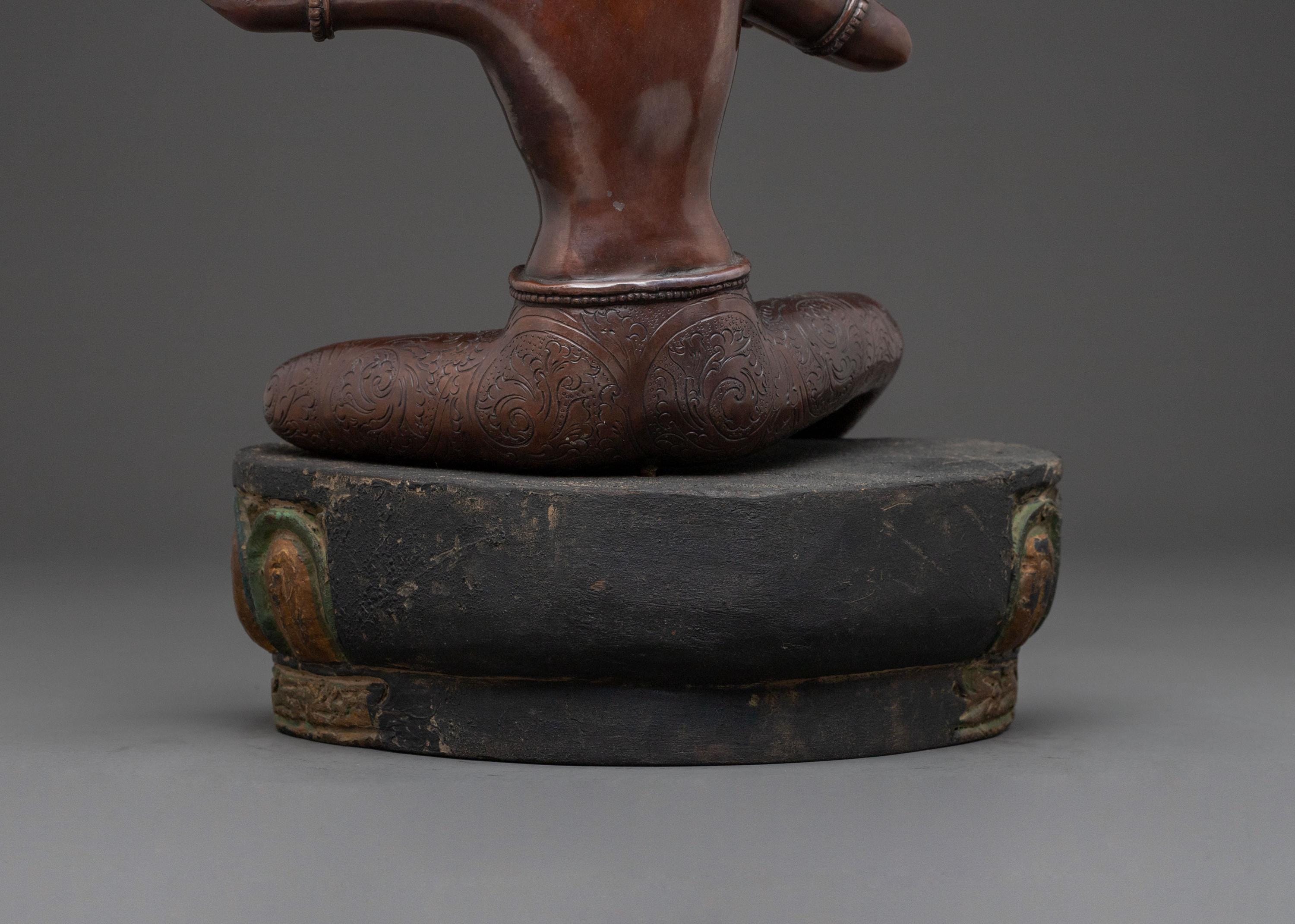 Handcrafted Saraha Statue | Spiritual Home Decor