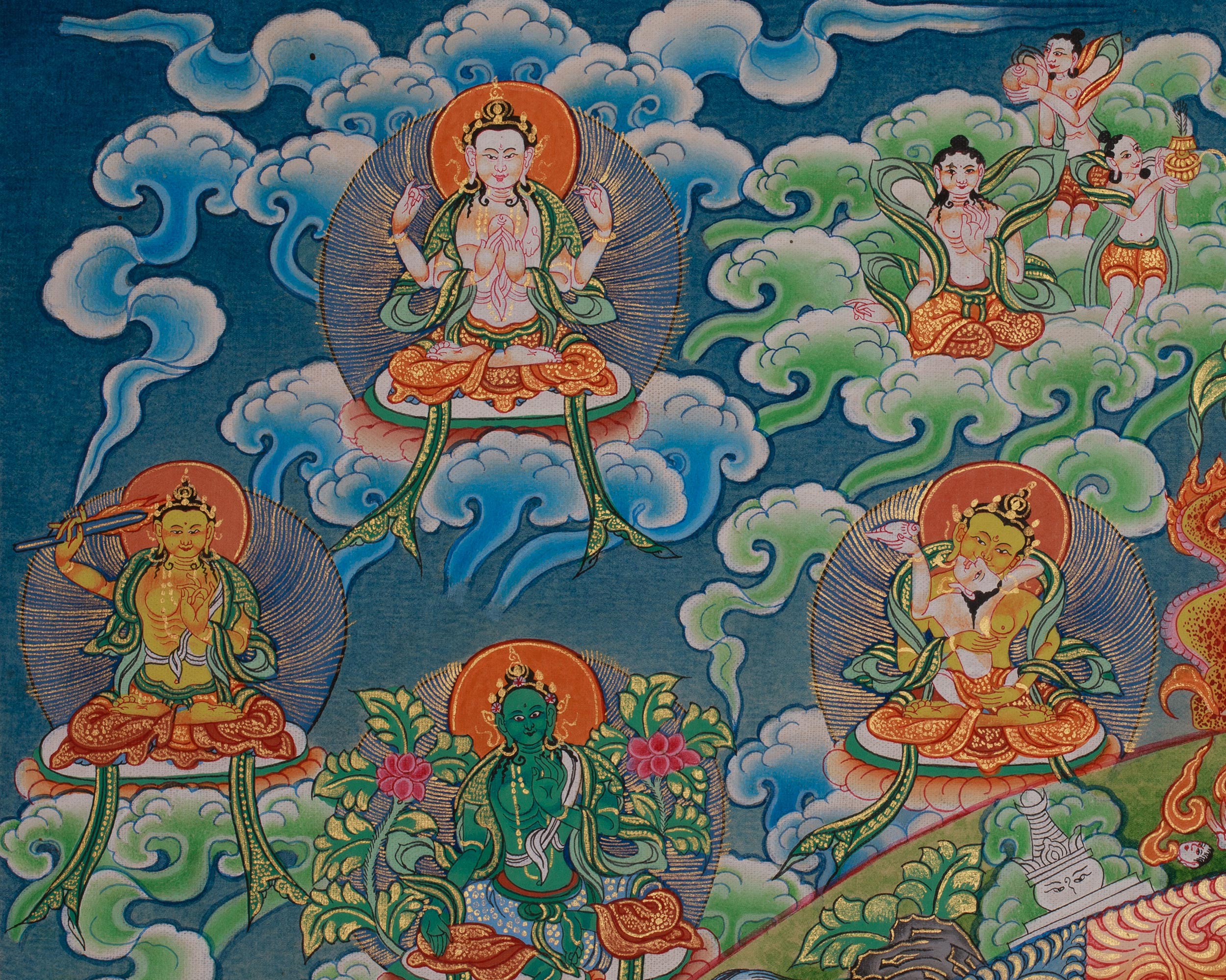 Himalayan 1000 Armed Chenrezig Thangka | Boundless Compassion