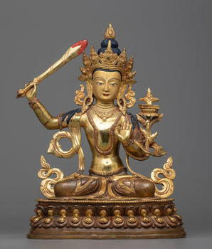 manjushri-bodhisattva-of-wisdom-sculpture