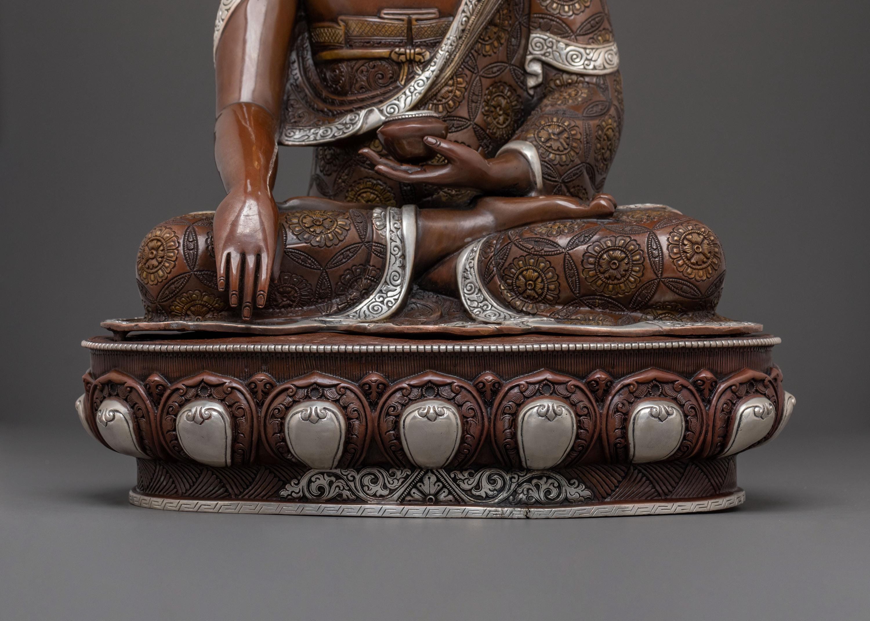 Sacred Meditation Shakyamuni Buddha Sculpture  | Himalayan Buddhist Art