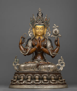 silver-plated-chenrezig