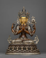silver-plated-chenrezig
