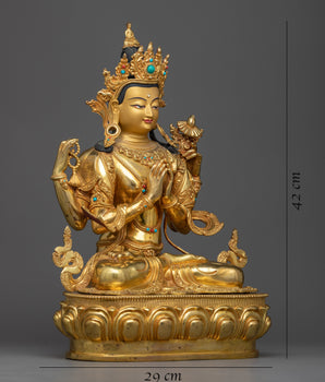 4 armed deity