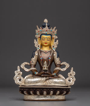 Himalayan Oxidized Copper Artwork of Amitayus