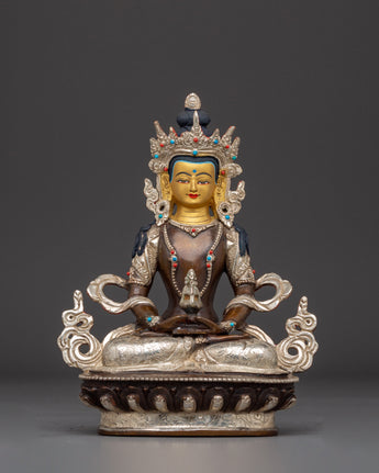 Himalayan Oxidized Copper Artwork of Amitayus