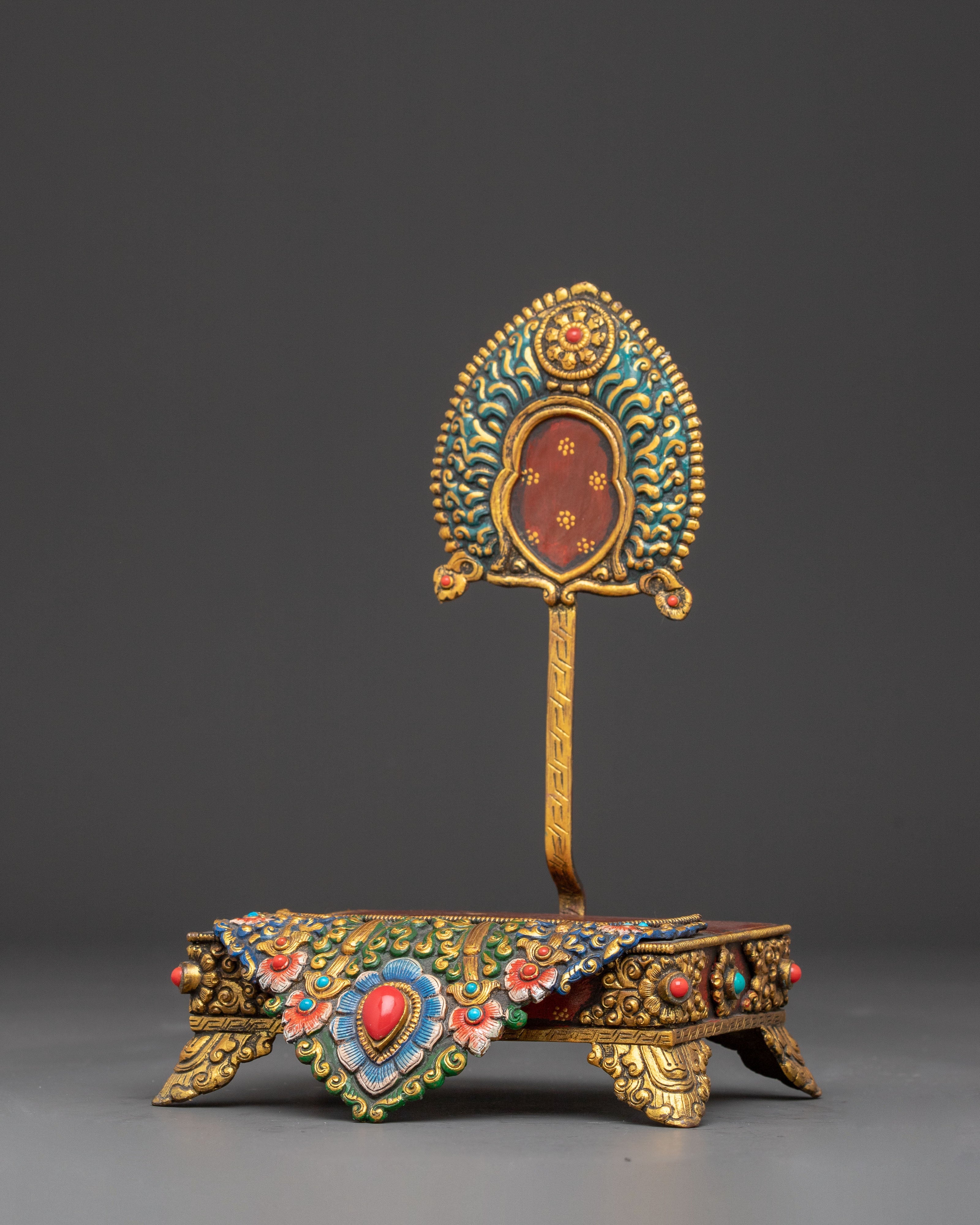 Himalayan Buddhist Throne | Sacred Seat for Deity Statues and Altar